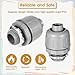 SHENLIU 50 Pack 1/2 inch Liquid Tight Connector, 180 Degree PVC Flexible Conduit Connector Conduit Fittings Straight Fittings Home Kitchen Bathroom Tube Tool Convenient to Use