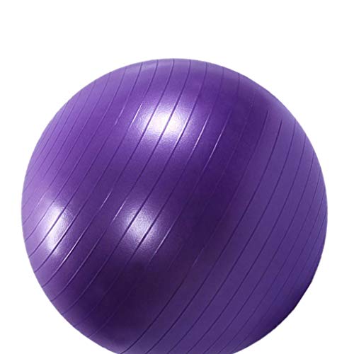 Sports ioga bola Gym Balance Fitball Exercício Pilates Workout Ball - Purple - 55 centímetros