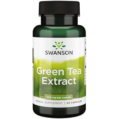 Swanson Green Tea Extract 500mg Capsules Cover