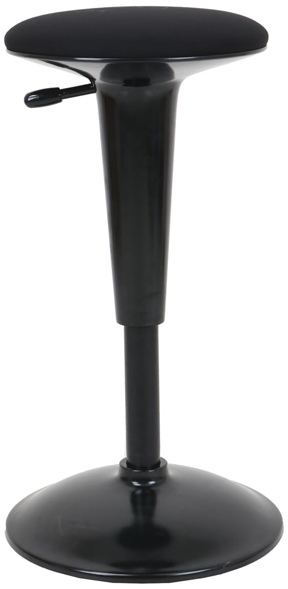 We're it Ergonomic Standing Desk Stool - Height Adjustable Wobble Active Seating Chair for Sit Stand Desks, 22.5-29.5 Inches, Black