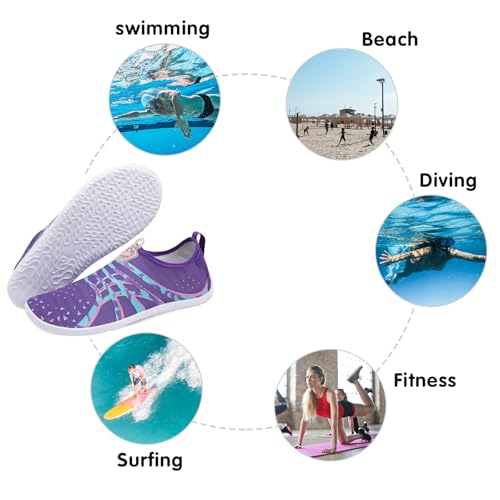 Image of Spesoul Womens and Mens Water Shoes Breathable Quick Dry Soft Barefoot Aqua Socks for Hiking Swim Beach Surf Yoga Sport