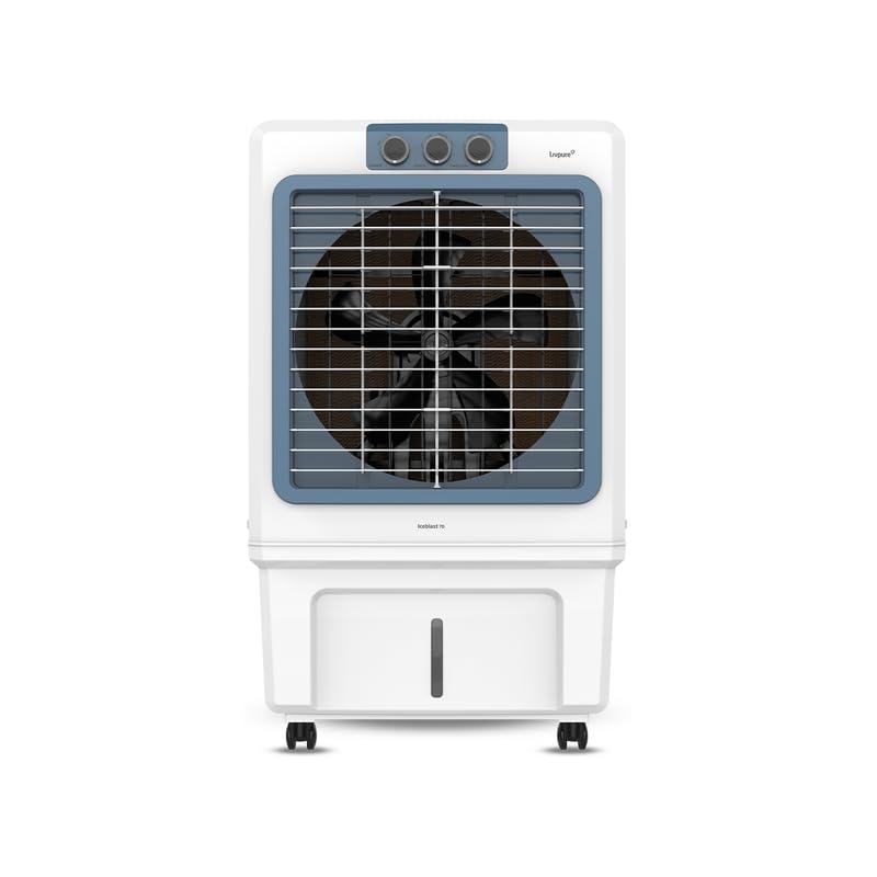 Image of Livpure Iceblast Desert Air Cooler- 90L | 18 inch Fan Blade | High Air Delivery | Ice Chamber | Anti-Bacterial Honeycomb Pad | 190 Watts Motor with Inverter Compatibility | 2 Years Warranty by Livpure
