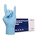 Wostar Nitrile Disposable Gloves 2.5 Mil Pack of 100, Latex Free Safety Working Gloves for Food Handle or Industrial Use
