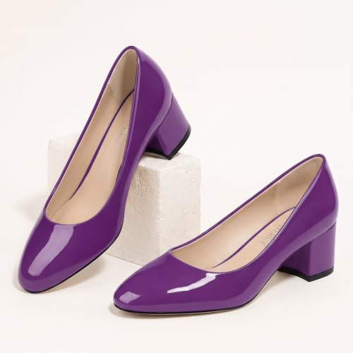 Image of SKYSTERRY Women's Low Heel Dress Pumps Shoes 2 Inch