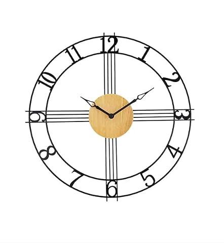 HYLR Nowoczesny minimalistyczny styl wiszący zegar metalowy wiszący zegar metalowy wiszący zegar wiszący salon sypialnia cichy zegar wiszący