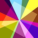 104 Pieces Cello Sheets Cellophane Wraps, 8 by 8 Inch for DIY Arts Crafts Decoration （Clear, Blue, Pink, Purple, Red, Orange, Yellow, Green）