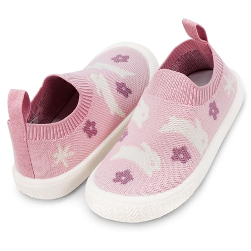 Image of JAN & JUL Slip-on Knit Shoes, Machine Washable and Lightweight Sneakers for Toddler Boys and Girls