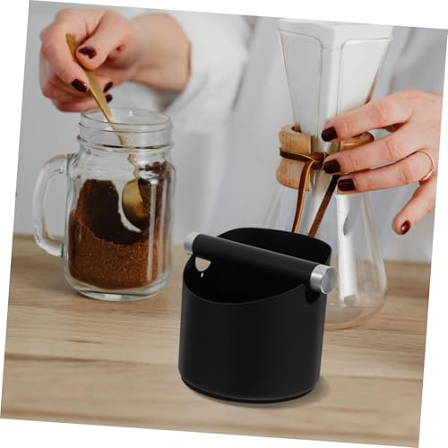 Bac à café expresso Hemobllo en acier inoxydable noir compact - 6