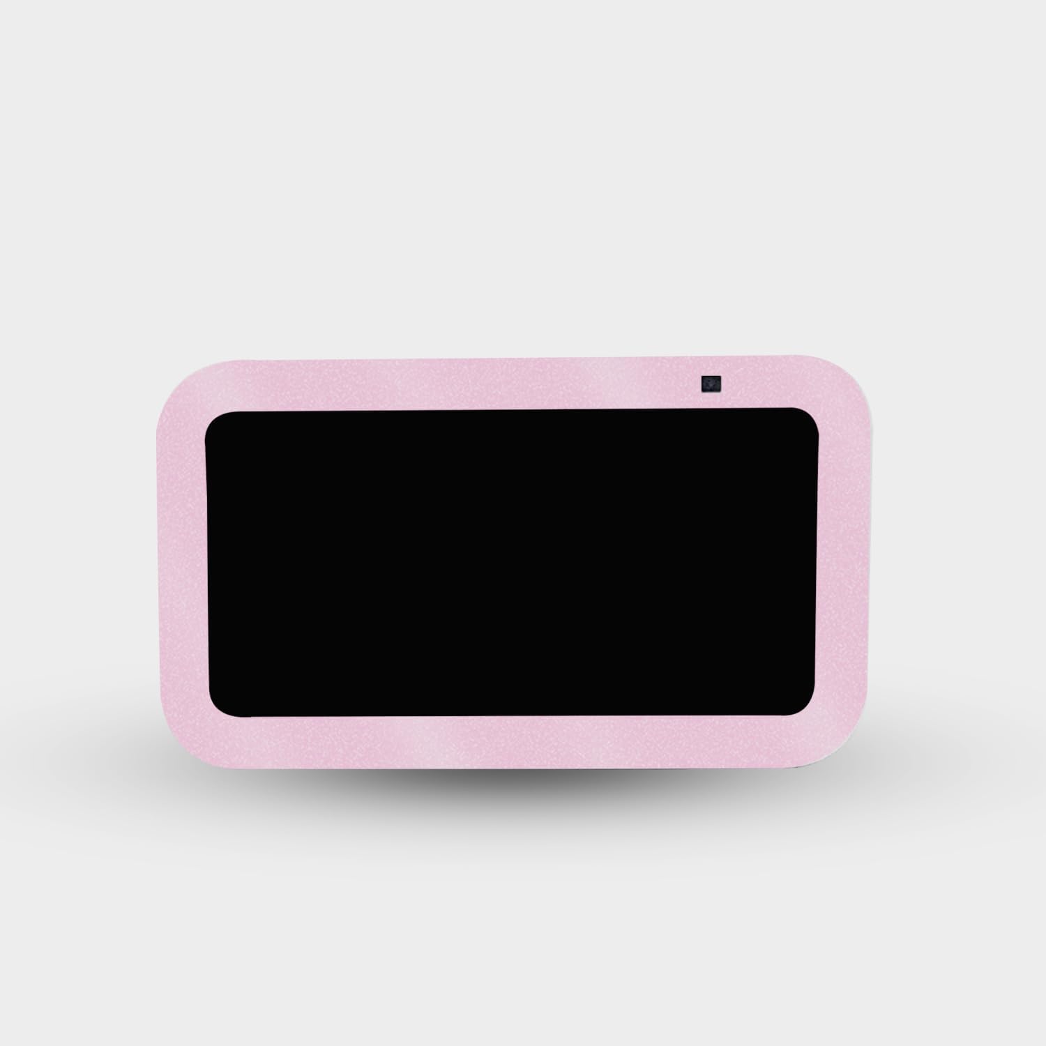 MightySkins Glossy Glitter Skin Compatible with Amazon Echo Show 5 (Gen 3) - Solid Pink | Protective, Durable High-Gloss Glitter Finish | Easy to Apply, Remove, and Change Style