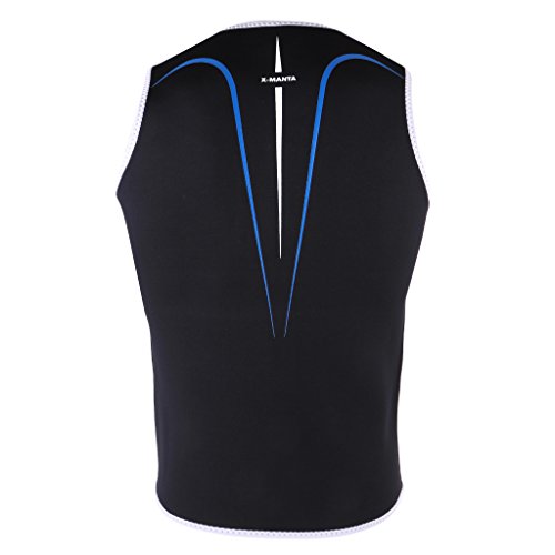 Chaleco Traje de Neopreno para Hombre, Negros, Talla XL, para Buceo y Deportes Acuáticos miniatura 5
