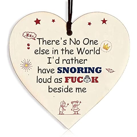 Funny Valentines Gifts for Him, Novelty Valentines Gifts for Husband, Boyfriend, Engagement, Birthday Anniversary Friendship Wedding Valentines Day Wooden Hanging Heart Plaque Decoration Cover