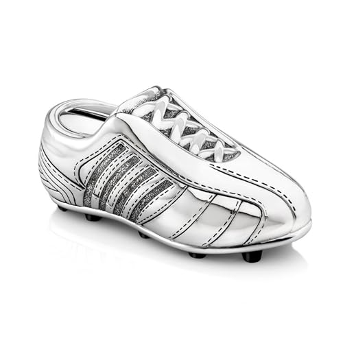 Zilverstad 6256261 Tirelire Chaussure de Football Mini Argenté Laqué