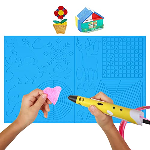 Boligrafo 3D | Lápiz impresión 3D diseño Silicona con Tre sColores y Patrones Animales | plantilla de lápiz de impresión 3D | Tablero dibujo reutilizsilicona para bolígrafo 3D para principiantes, niño