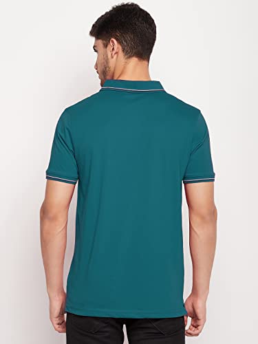 Image of UNIBERRY Men's Cotton Half Sleeves Solid Polo Neck T-shirt-MT4-BG 4XL