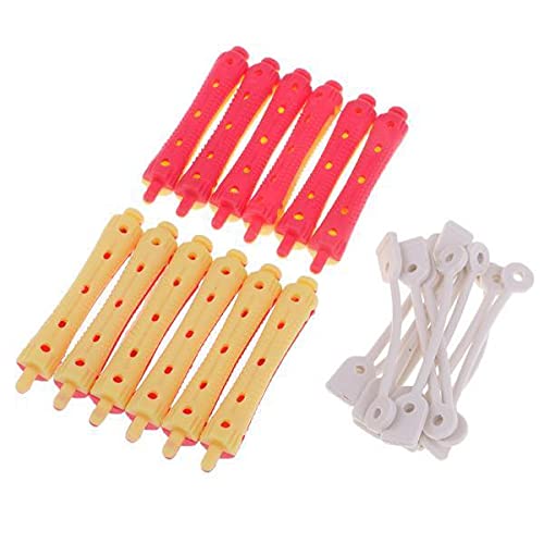 2x12x Hair Curler Clamps Hairdreser Perm Rods Hair Styling DIY Tool 7 X 1 3cmrollers Curlers Hair Care Styling Health-image-31