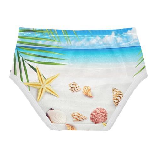Girls Underwear Toddler 2t Cotton Cute Panties Girl Personalized Underpants Briefs Beach Starfish Shell2