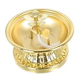 Support de lampe à huile : doté d'un design vintage, créatif et, c'est une décoration parfaite pour la table de votre bouddha, support de lampe à ghee