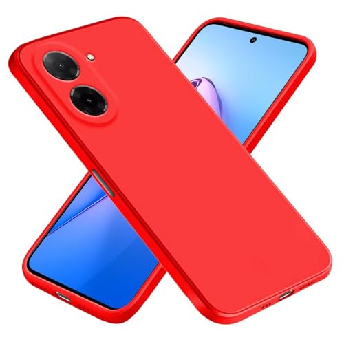 EASSGU Funda para Smartphone, Compatible with Redmi A5 (Phone Dimension Size 173.3x79.4x8.26mm) por Favor, Mida el tamaño de su teléfono, Carcasa de Silicona Suave de TPU   Rojo Chino
