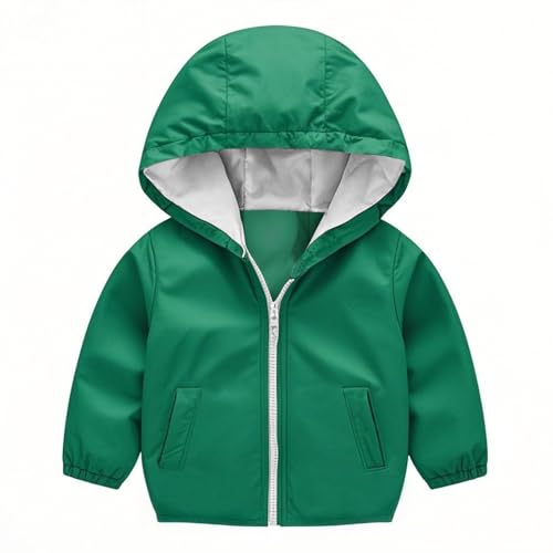 Little Girls Boys Rain Jacket Kids Raincoat Waterproof Hooded Rain Jackets Lightweight Breathable Outerwear for Zip