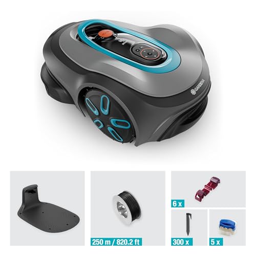 Gardena smart SILENO max 1500 m² Tondeuse robot: pour pelouses jusqu'à 1500 m², LONA Intelligence, Trim-to-Edge, DuoConnect, fonctionnement silencieux (19903-26)