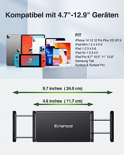 elitehood Integrated iPad Stand Floor, 360 Degree Rotating iPad Tripod Stand - Image 3