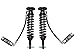 ICON, 1.75-2.63 Lift Front 2.5 VS Remote Reservoir Coilover Kit, Compatible with 14 Ford F150 2WD, 91815
