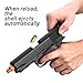Look Real Toy Gun with Ejecting Soft Bullets,Pistol Toys Play EVA Foam Blaster Realistic Model Gun Soft Bullet Gift Gun with Ejection Shell Bullets Fake Gun Model Blasting