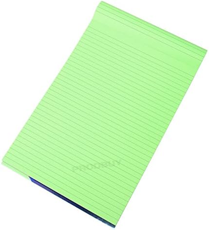 [Pack of 3] Visual Memory Aid A4 Green 100 Page Paper Notepad Refill Memo Lined Writing Pads