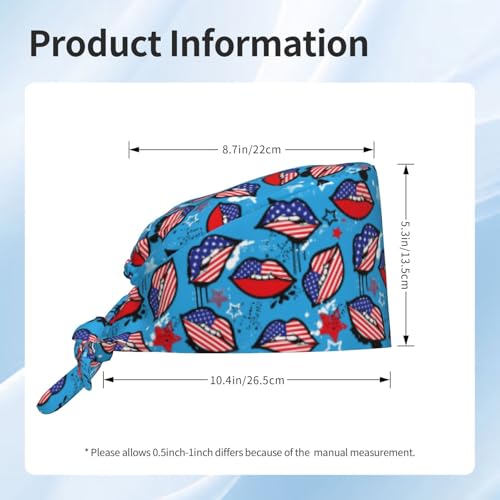 Image of Breathable Working Cap with Adjustable Sweatband Scrub Cap for Men /Women