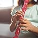 Eastar Soprano Recorder Instrument for Kids Students Beginners, German fingering C Key with Cleaning Kit, Storage Bag, Fingering Chart, ERS-1GP, Pink, School-Approved