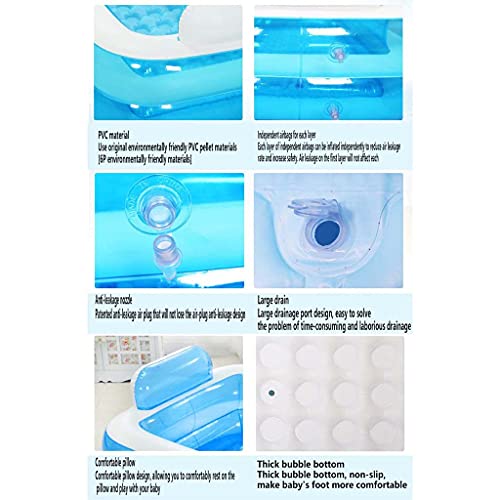 Bain à remous et bain à glace gonflable facile à installer de 152cm - 4