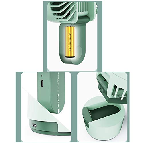 Éventail ordinateur de poche pliant avec vent de charge USB discret