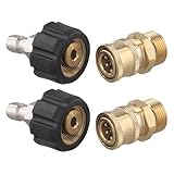 Photo Gallery fauhapyway quick connect - set di 4 raccordi per idropulitrice m22-14 mm 3/8", connettori in ottone a prova di perdite, pompa di lavaggio elettrico Photo Gallery fauhapyway quick connect - set di 4 raccordi per idropulitrice m22-14 mm 3/8", connettori in ottone a prova di perdite, pompa di lavaggio elettrico