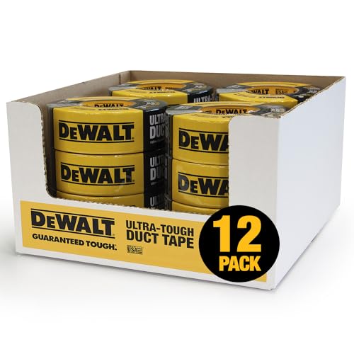 Ruban adhésif DEWALT rouleau noir pour réparations maison et garage