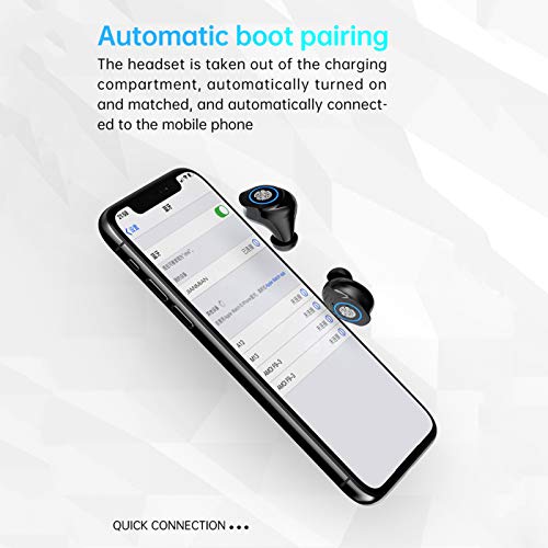 M17 BT5.1 Fones de ouvido sem fio emparelhamento automático IPX7 à prova d'água 2000mAh caixa de ca