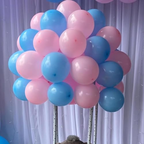 Image of Pink and Blue Balloons Garland Arch Kit, 134pcs Gender Reveal Balloon Garland Arch Kit for Boy or Girl Gender Reveal Decorations Birthday Party Baby Shower Decorations