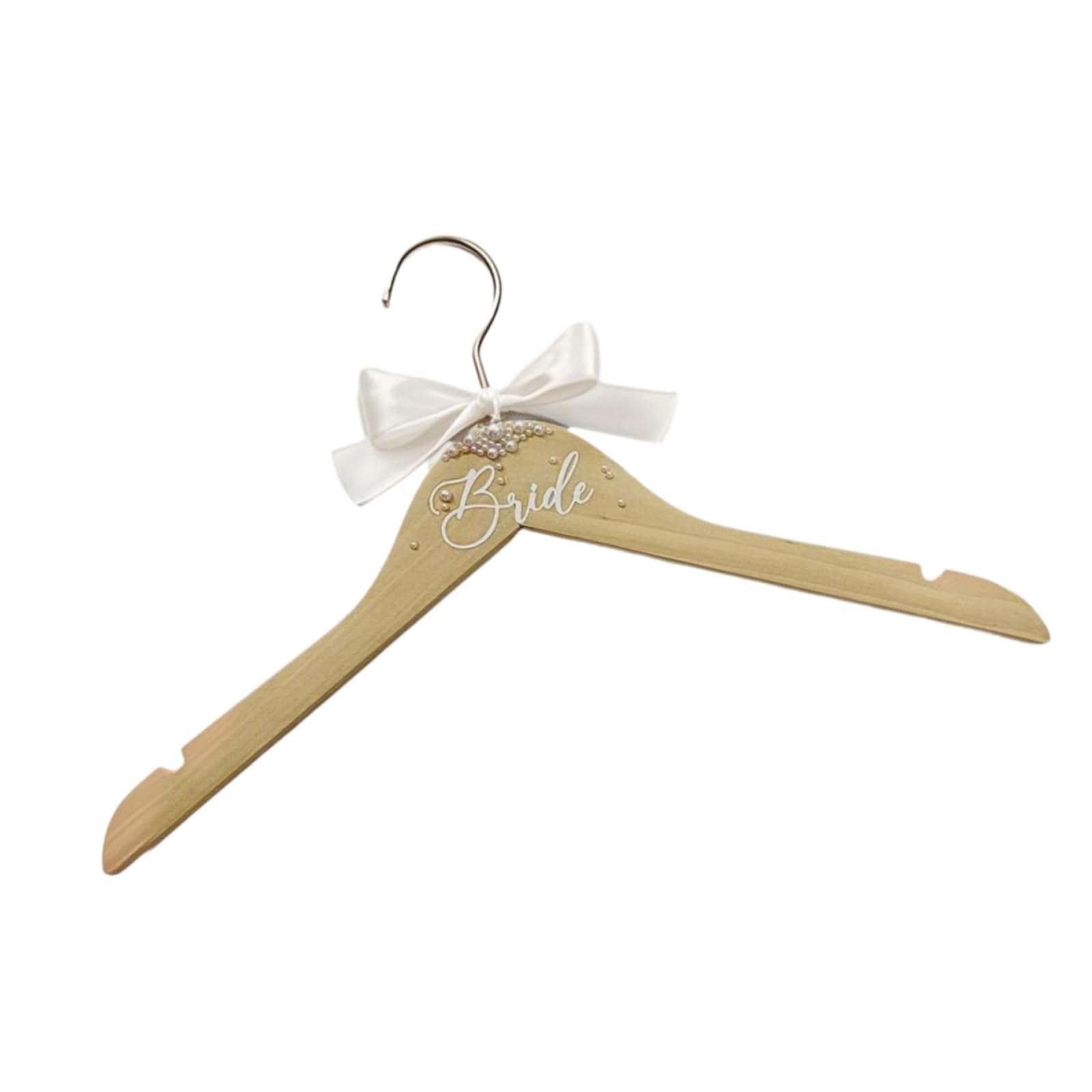 Pearl decorative wedding hangers for bridesmaids and brides, stable, non-slip wedding accessories, bridal photography props