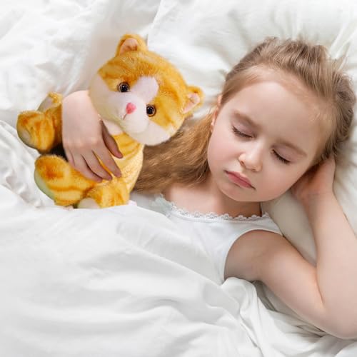 Peluche chat de 35 cm : le doudou rayé affectueux source de réconfort unique