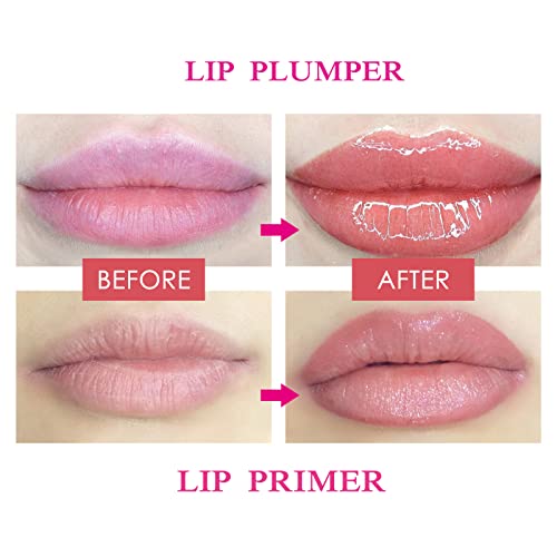 Susikeki 6Pcs Double Ended Lipstick Makeup Set - Included Lip Plumper, Black & Glitter Lip Gloss, Matte Red & Nude Lipstick And Lip Primer, High Pigmented Long Lasting Lip Stain Make Up Kit For Women Girls #TOP5