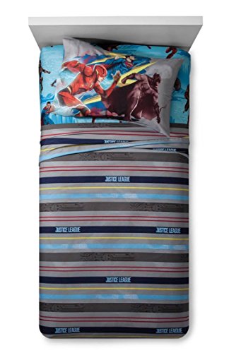 DC Comics Justice League Twin Sheet Set- Superman, Batman, Flash