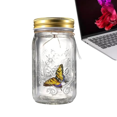 Pot de collection papillon en bocal de verre, le cadeau décoratif idéal pour toute la maison
