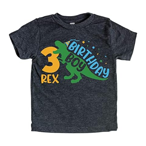 Teeny Fox Birthday Trex Dinosaour 3rd Birthday Shirt for Toddler Boy 3 Years Old 3yr Three Third T-shirt Cover
