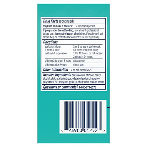 Vicks Sinex Severe, Nasal Spray, Original Sinus Decongestant For Fast Relief Of Cold & Allergy Congestion, Sinus Pressure Relief, 0.5 Fl. Oz (Pack Of 4) #TOP7