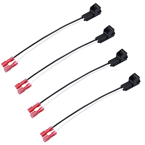 Speaker Harness Wiring Harness Replace 72-4568 Compatible with GMC Buick Cadillac Chevy Silverado Sierra Suburban Tahoe Yukon Cobalt Colorado Speaker Connector Harness Adapter 4 Pack