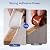 FAKILO U-Shape Edge Banding, 16.4ft TPE Self Adhesive Veneer Edging Trim Flexible Edge Protector, Furniture Edge Strip for Countertop Table Cabinets Shelves Restoration (12mm?White)