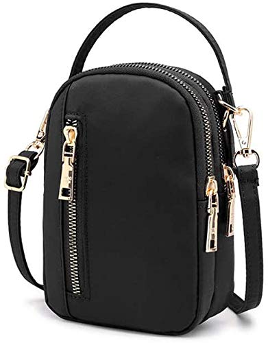 Women Girls Crossbody Bag Small Nylon Phone Purse Wristlet Handbag Wallet Pouch for Samsung Note 20 Ultra S20 Ultra S20 Plus Note 10 A10e LG Stylo 5