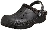 Crocs Herren-Clog/Pantoletten, Synthetik, meliert, gefüttert, Schwarz, 39/40 EU