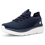 [FitVille] 幅広 スニーカー メンズ 2E 4E 厚底 スリッポン ウォーキングシューズ 運動靴 ランニングシューズ スパットシューズ ハンズフリー 靴 脱ぎ履きしやすい 手を使わずに履ける 疲れにくい 黒 グレー 青