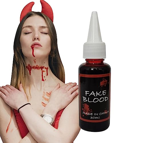 Sangue Falso para Roupas, Plasma Falso de Dia das Bruxas com Respingos de Sangue, 1,05 oz sangue fal