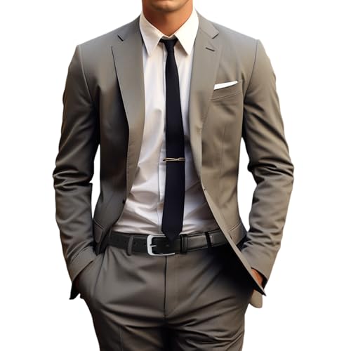 Bighake Men's Genuine Leather Dress Belt, Handmade Leather Jeans Belt for Men Work Business and Casual4